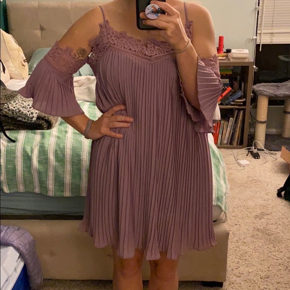 The Clothing Co Purple Mini Dress